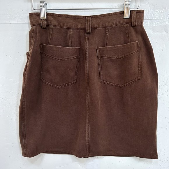 C'est City Silk Twill Mini Skirt - Picture 3 of 7